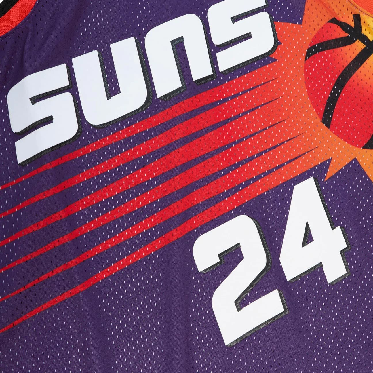 Баскетбольная джерси 1992-93 Phoenix Suns Tom Chambers #24 Swingman Hardwood Classics Purple Jersey