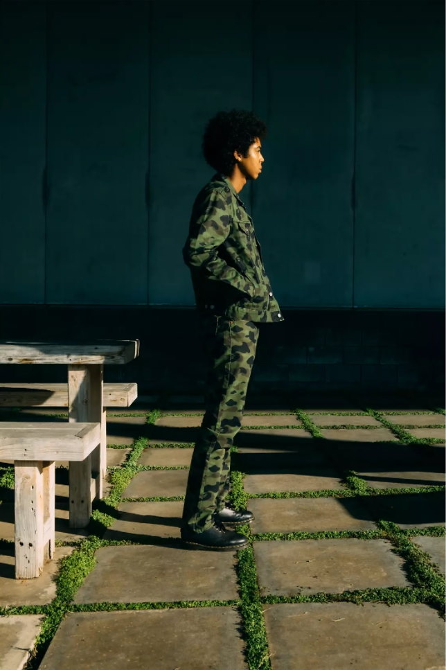 Спортивные штаны BAPE x Levi’s Color Camo 501 93 Model (America Exclusive) Green
