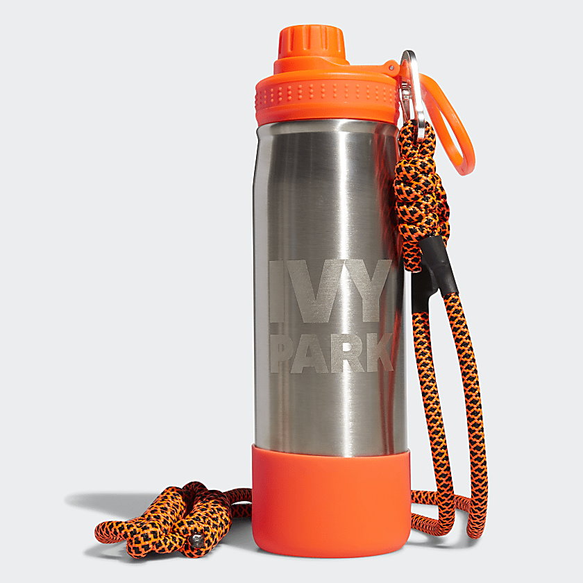 Бутылка для воды adidas Ivy Park Water Bottle Metallic Silver/Solar Orange