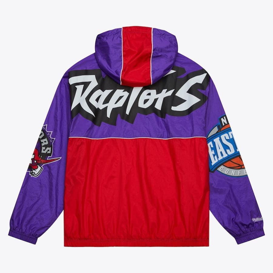 Анорак Mitchell & Ness Purple Toronto Raptors Team 2.0 Anorak Quarter-Zip Windbreaker Jacket