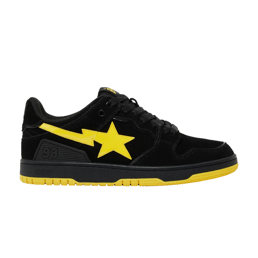 Кроссовки BAPE Sk8 Sta 'Black Electric Yellow'