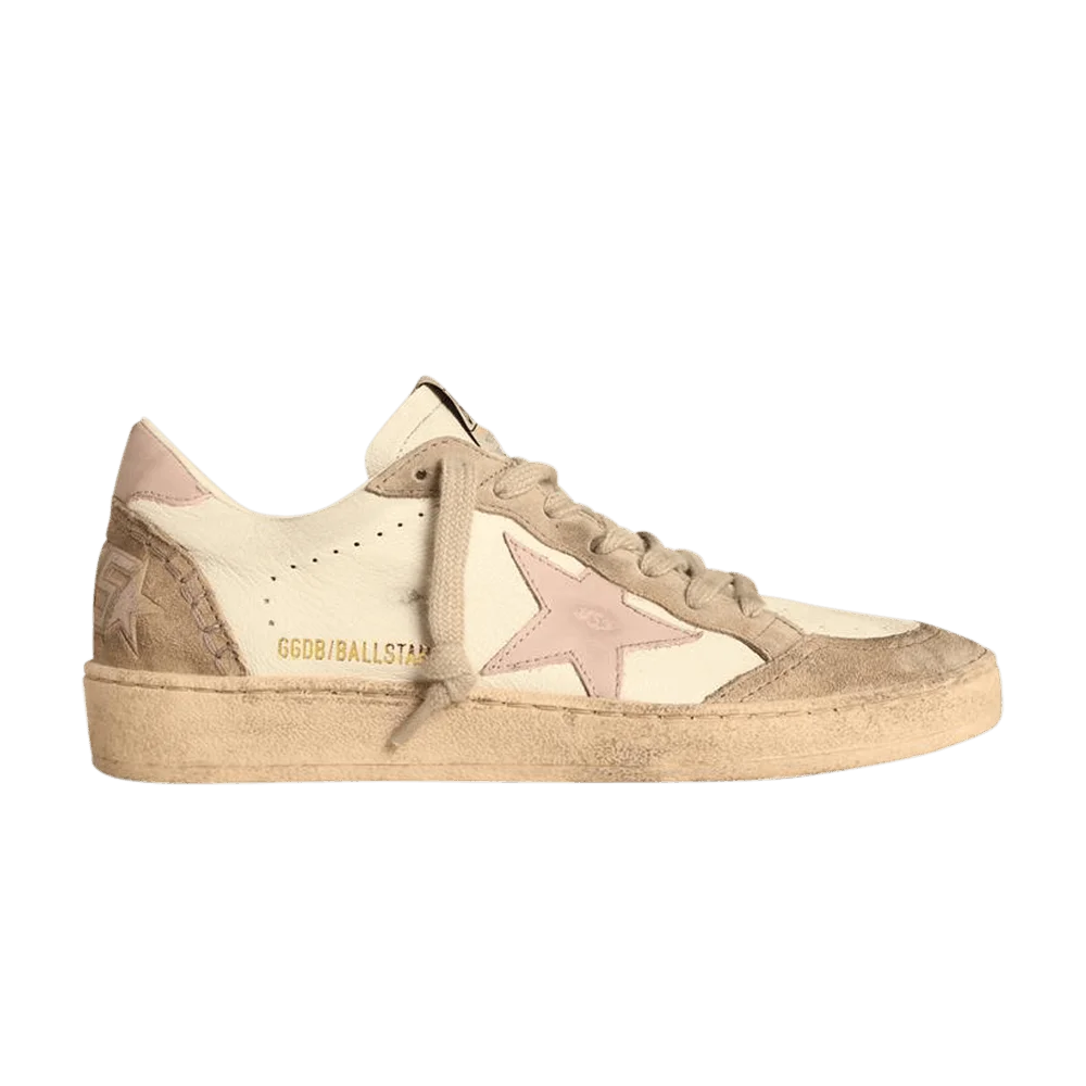 Krossovki-Golden-Goose-Wmns-Ball-Star-White-Pink-Beige
