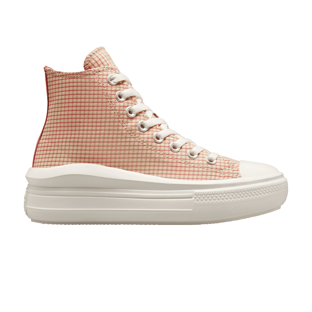 Converse Wmns Chuck Taylor All Star Move Platform High 'Checkered - Rhubarb Pie'