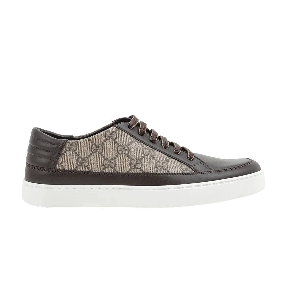 Krossovki-Gucci-GG-Supreme-Dark-Brown