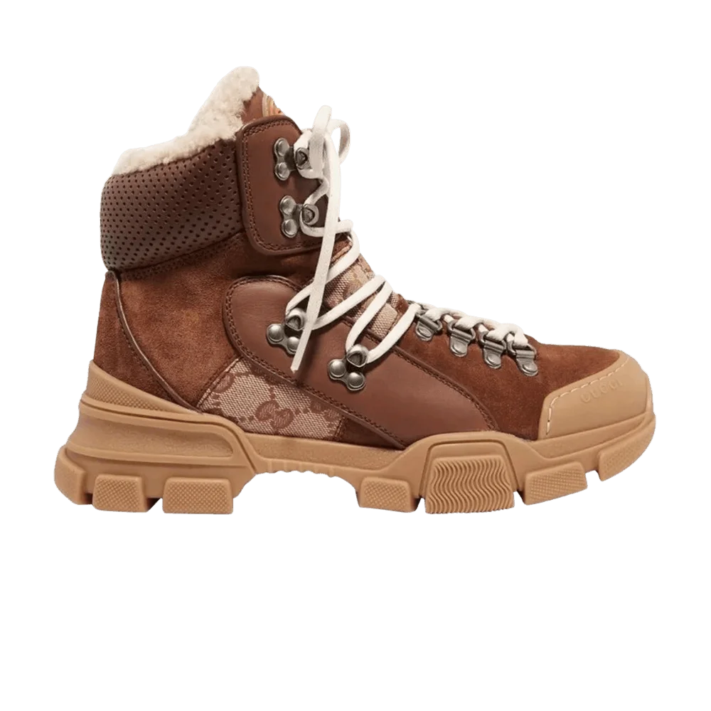 Krossovki-Gucci-Flashtrek-High-Brown-Shearling