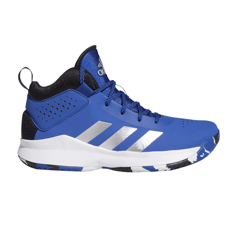 Кроссовки Adidas Cross 'Em Up 5 J Wide 'Royal Blue'