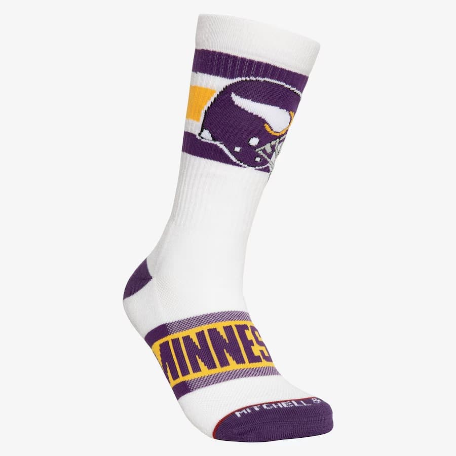 Спортивные носки Mitchell & Ness Minnesota Vikings Hail Mary Crew Socks