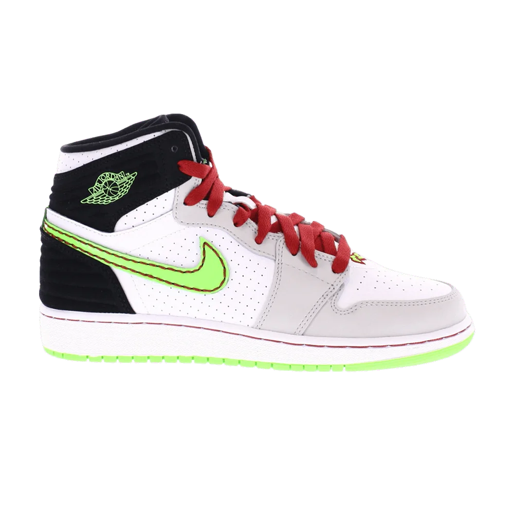 Krossovki-Air-Jordan-1-Retro-93-GS-White-Electric-Green