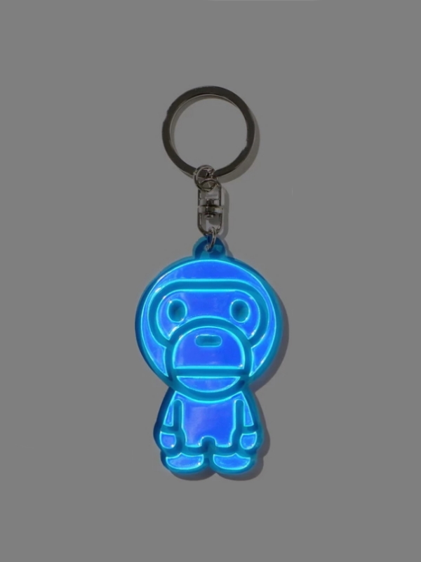 BAPE-Baby-Milo-Reflective-Keychain-Navy-2