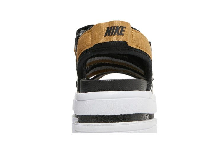 Nike Wmns Icon Classic Sandal 'Black Metallic Gold'