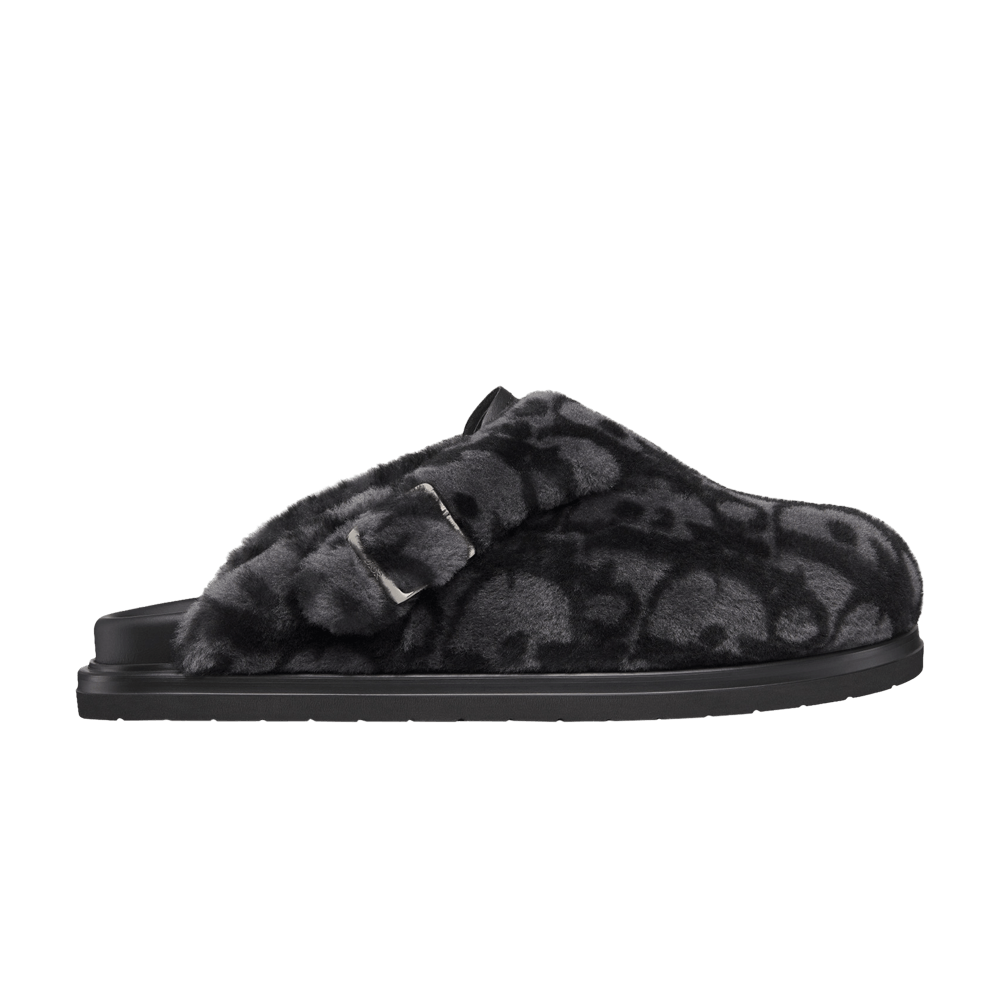 Dior Aqua Mule 'Dior Oblique Shearling - Grey'