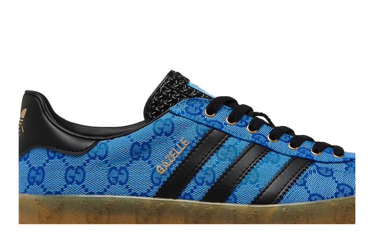 Кроссовки Gucci x adidas Gazelle 'Blue GG Monogram'