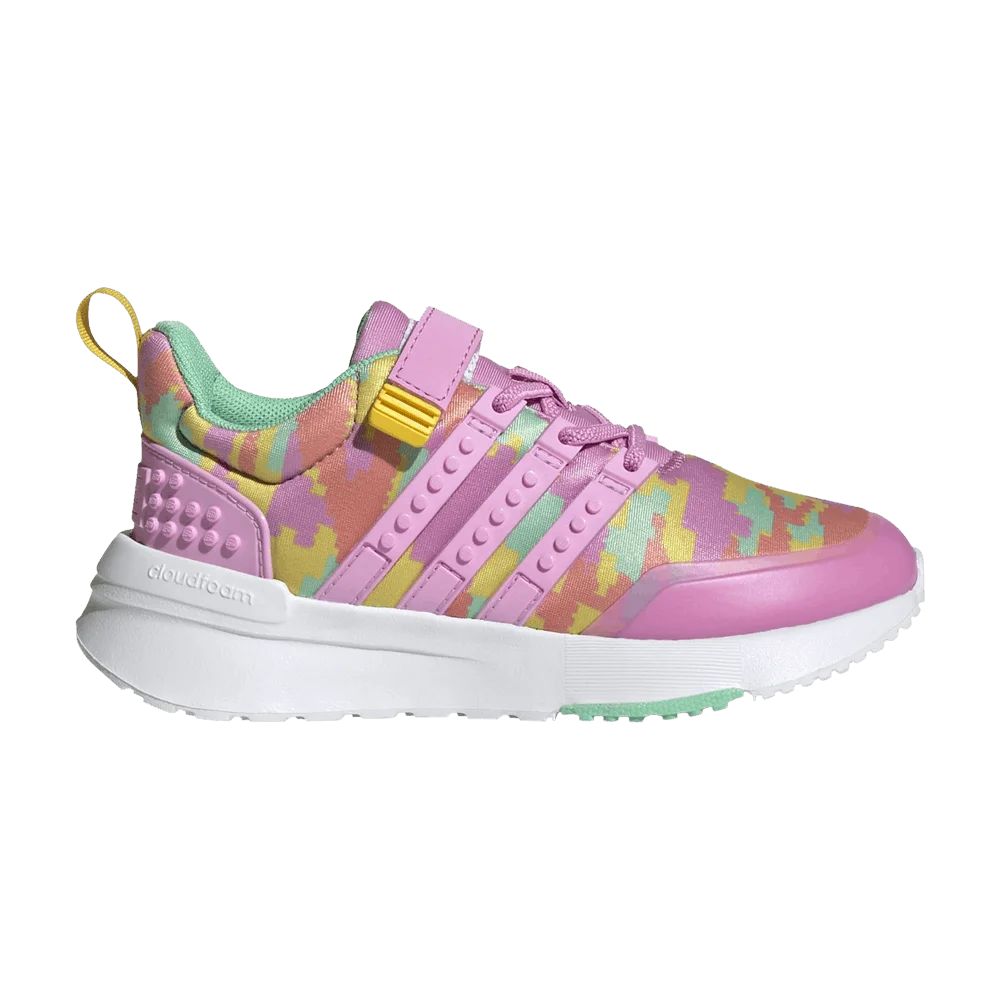 Кроссовки LEGO x adidas Racer TR21 EL Little Kid 'Digi Camo - Bliss Orchid'