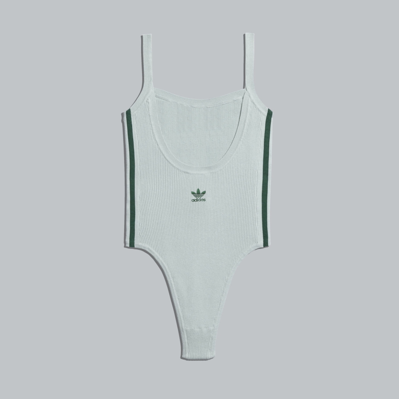 Боди adidas Ivy Park Knit Tank Bodysuit Green Tint