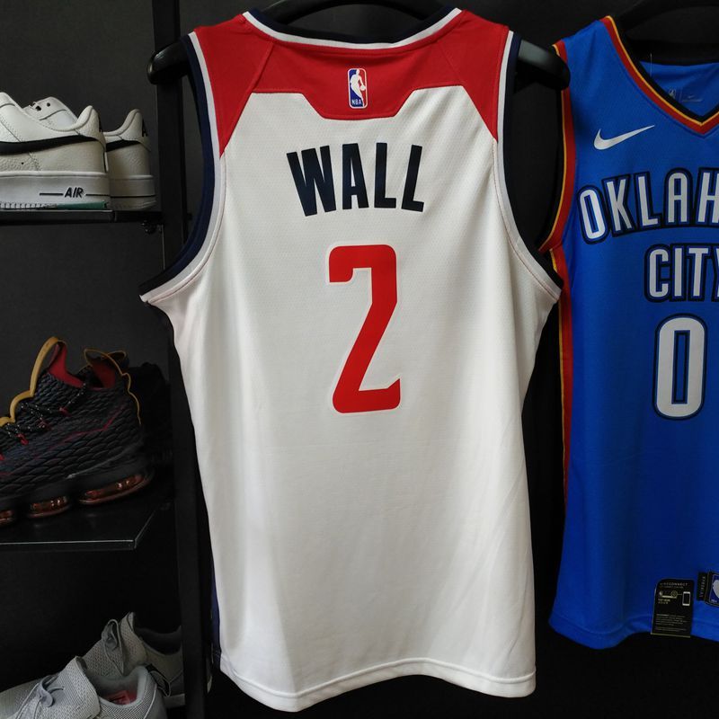 Баскетбольная джерси 2017-18 John Wall Washington Wizards #2 Association White