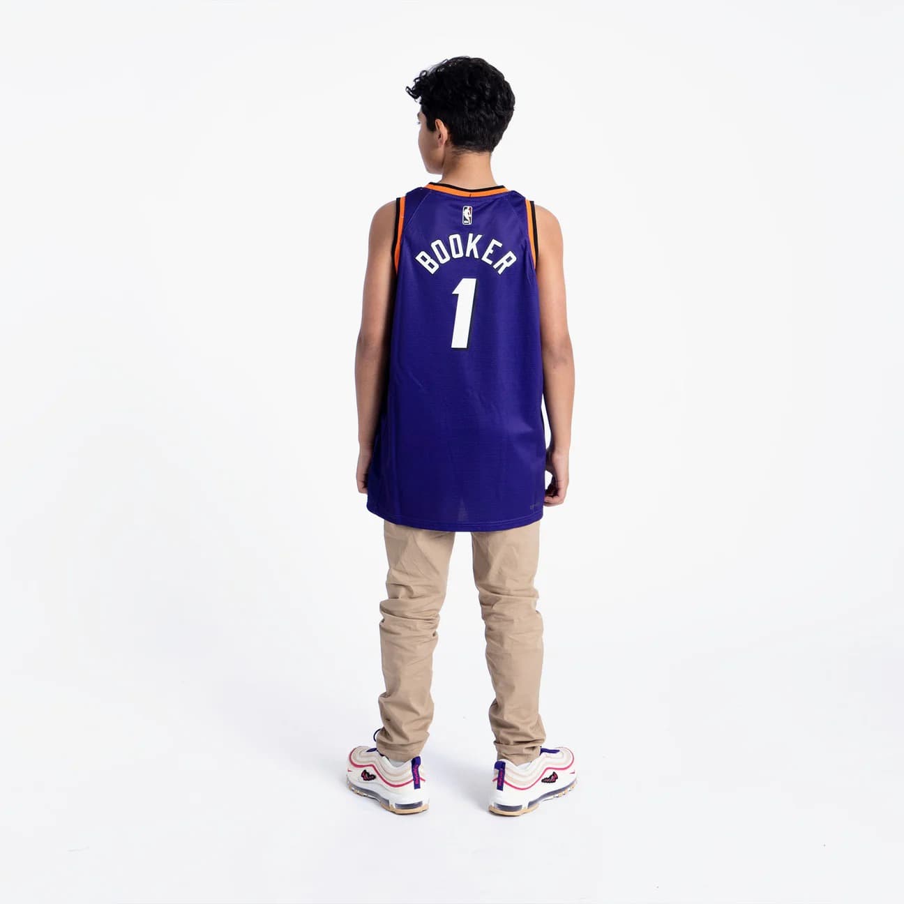 2022-23-Phoenix-Suns-Devin-Booker-1-Youth-Swingman-Classic-Edition-Purple-Jersey-6