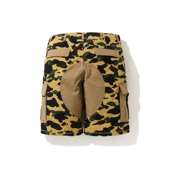Спортивные шорты BAPE 1st Camo Wide 6Pocket Shorts Yellow