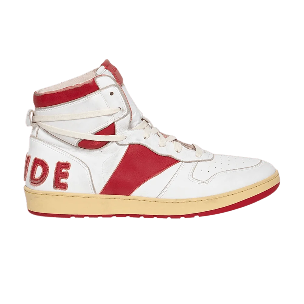 Krossovki-Rhude-Rhecess-High-White-Red