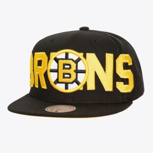 Mitchell-Ness-Black-Boston-Bruins-Day-4-Snapback-Hat-300x300