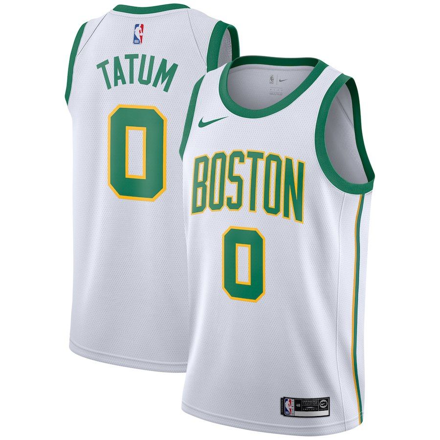 Баскетбольная джерси 2018-19 Jayson Tatum Celtics #0 City White