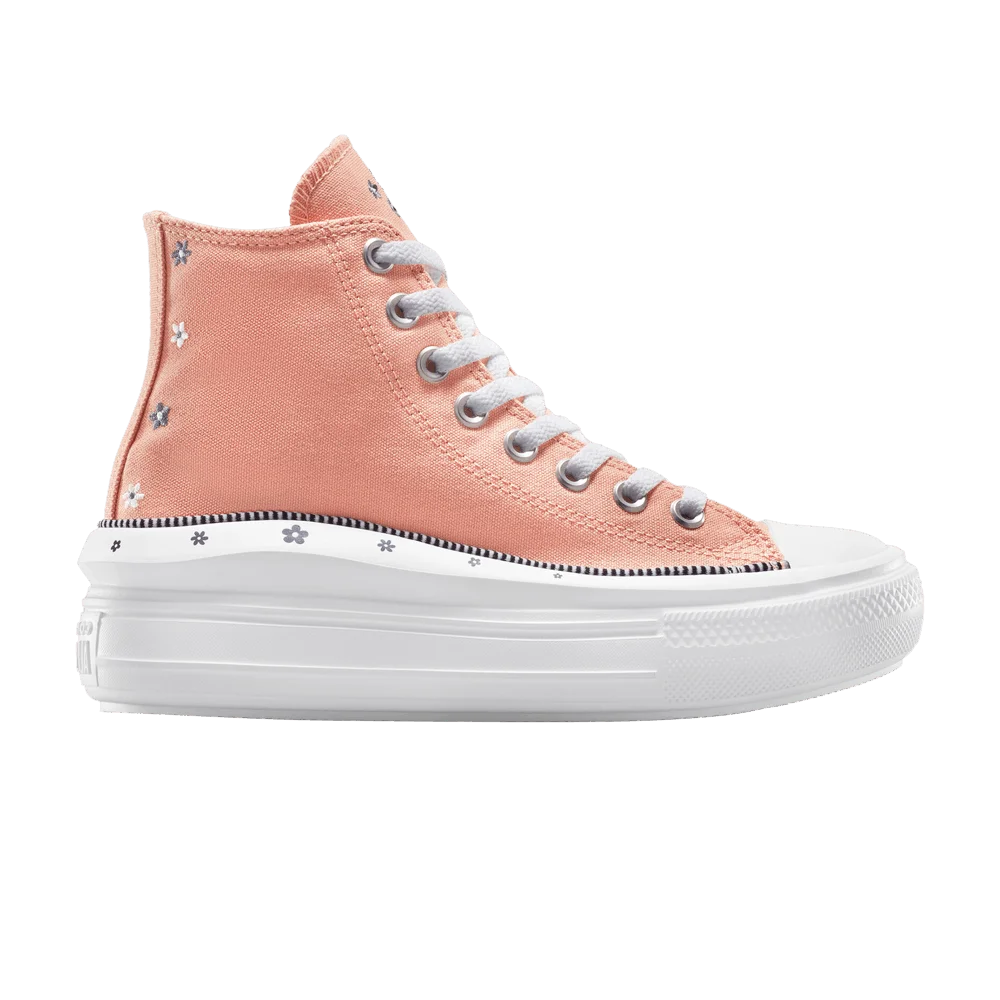 Converse Wmns Chuck Taylor All Star Move Platform High 'Petite Petals - Vintage Peach'