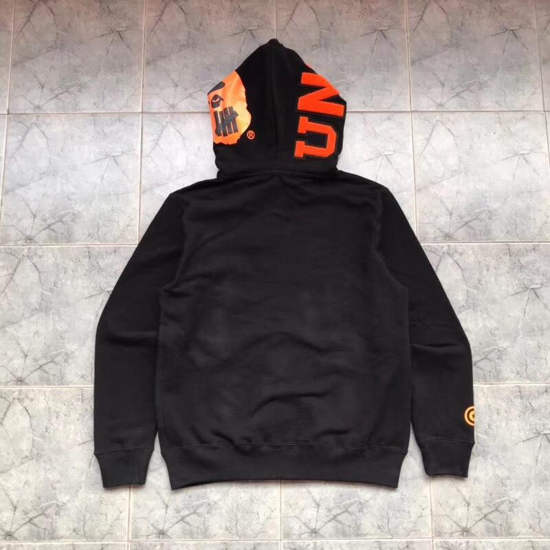 Худи BAPE x Undefeated Double Shark Full Zip Hoodie Black