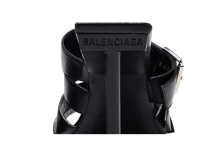 Сандалии Balenciaga Wmns Buckle Strap Sandal 'Black Silver'