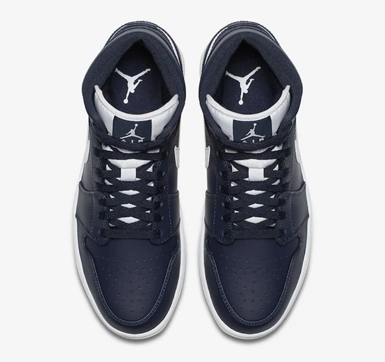 Кроссовки Air Jordan 1 Retro Mid 'Obsidian'
