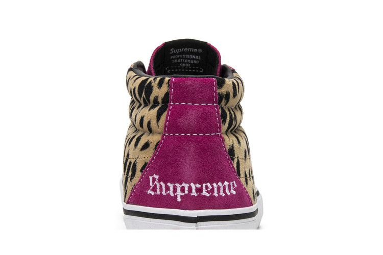 Кроссовки Supreme x Vans Sk8-Mid Pro 'Cheetah Velvet'