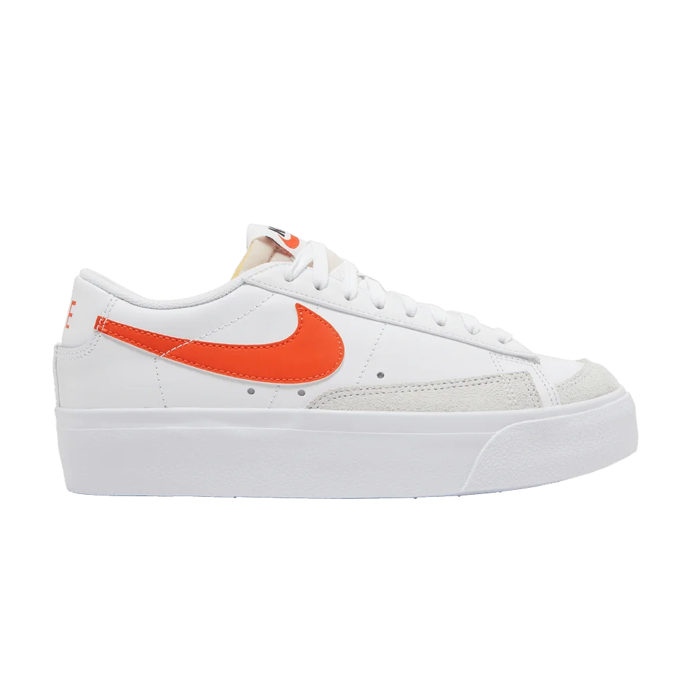 Кроссовки Nike Wmns Blazer Low Platform 'White Orange'