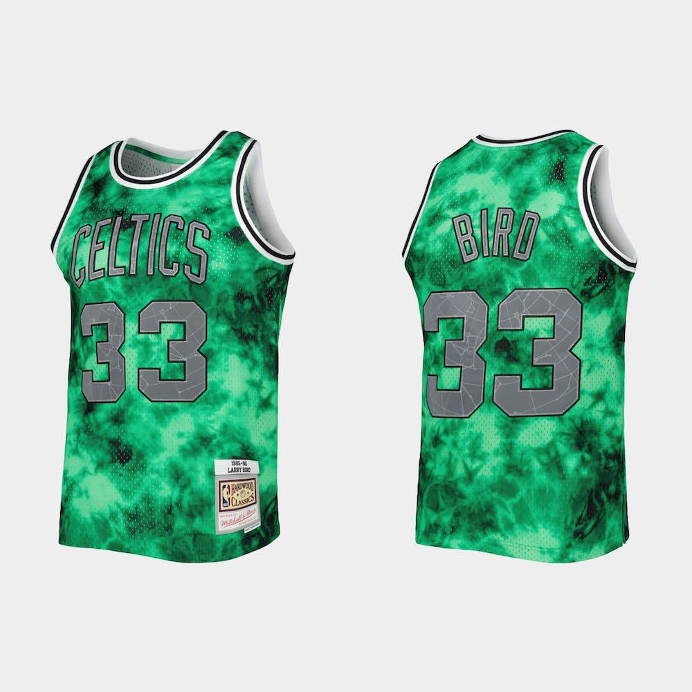 Баскетбольная джерси Boston Celtics #33 Larry Bird Kelly Green Reload 3.0 Jersey