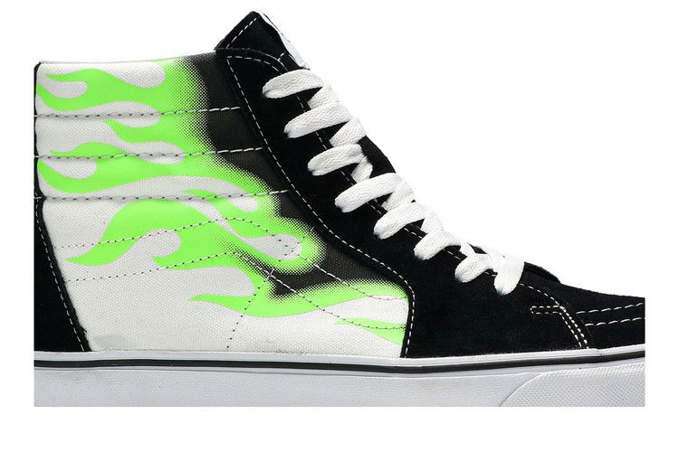 Кроссовки Vans Sk8-Hi 'Flame Black White'