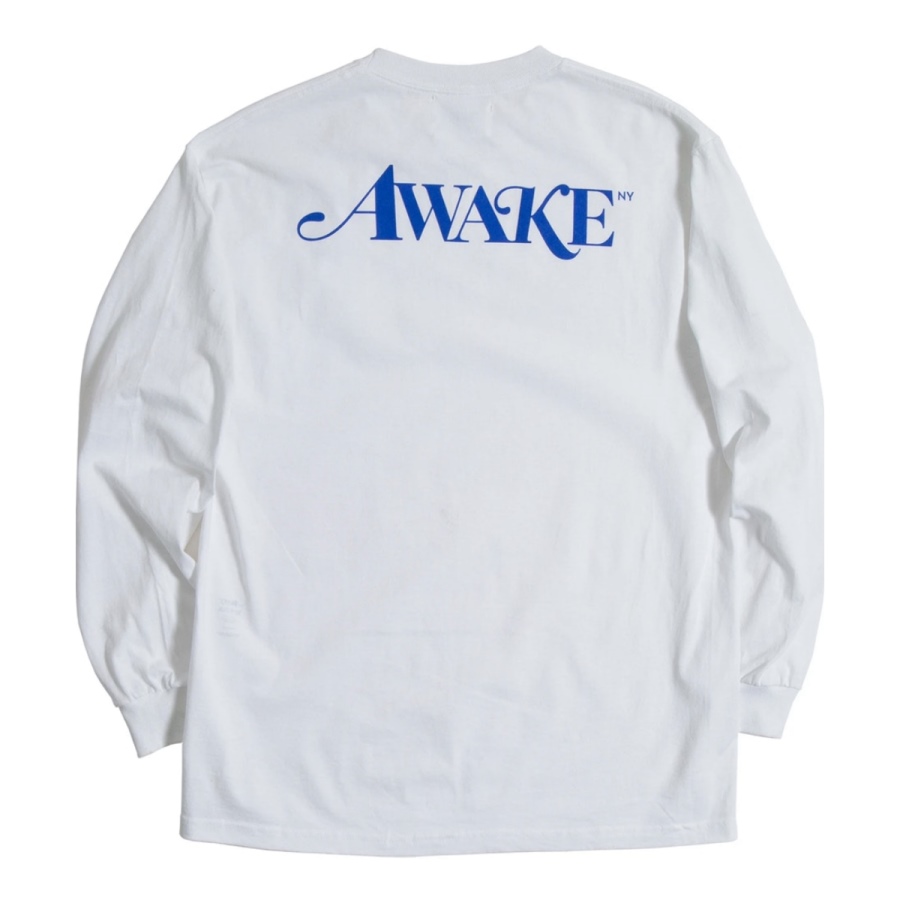 Футболка Awake Classic Logo L/S Tee White