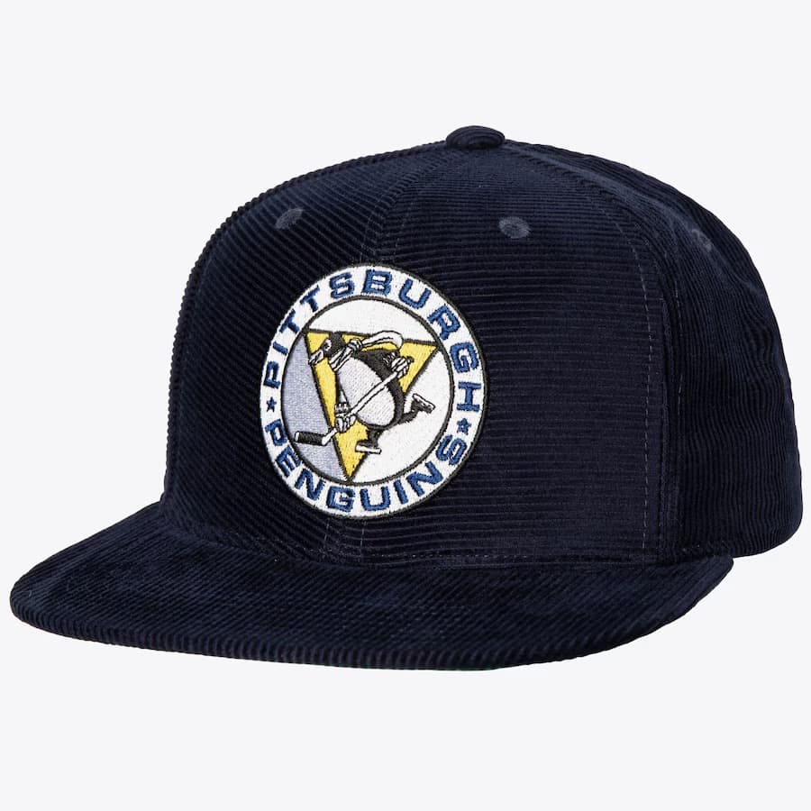 Бейсболка Mitchell & Ness Navy Pittsburgh Penguins All Directions Vintage Snapback Hat