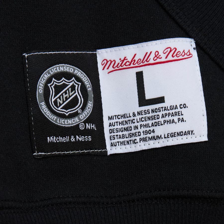 Худи Mitchell & Ness Black Pittsburgh Penguins Game Time Fleece Pullover Hoodie