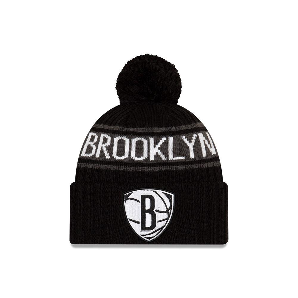 Шапка New Era Brooklyn Nets 2021 Draft Edition Pom Knit NBA Beanie