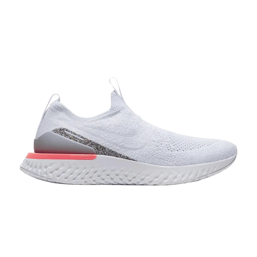 Кроссовки Nike Wmns Epic Phantom React Flyknit AW 'Icon Clash - White Lava Glow'