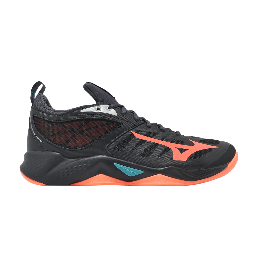Кроссовки Mizuno Wave Dimension 'Black Neon Flame'