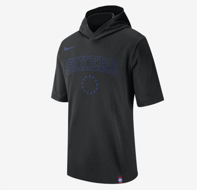 Худи 2020 Nike Men's NBA Sixers Hooded T-Shirt
