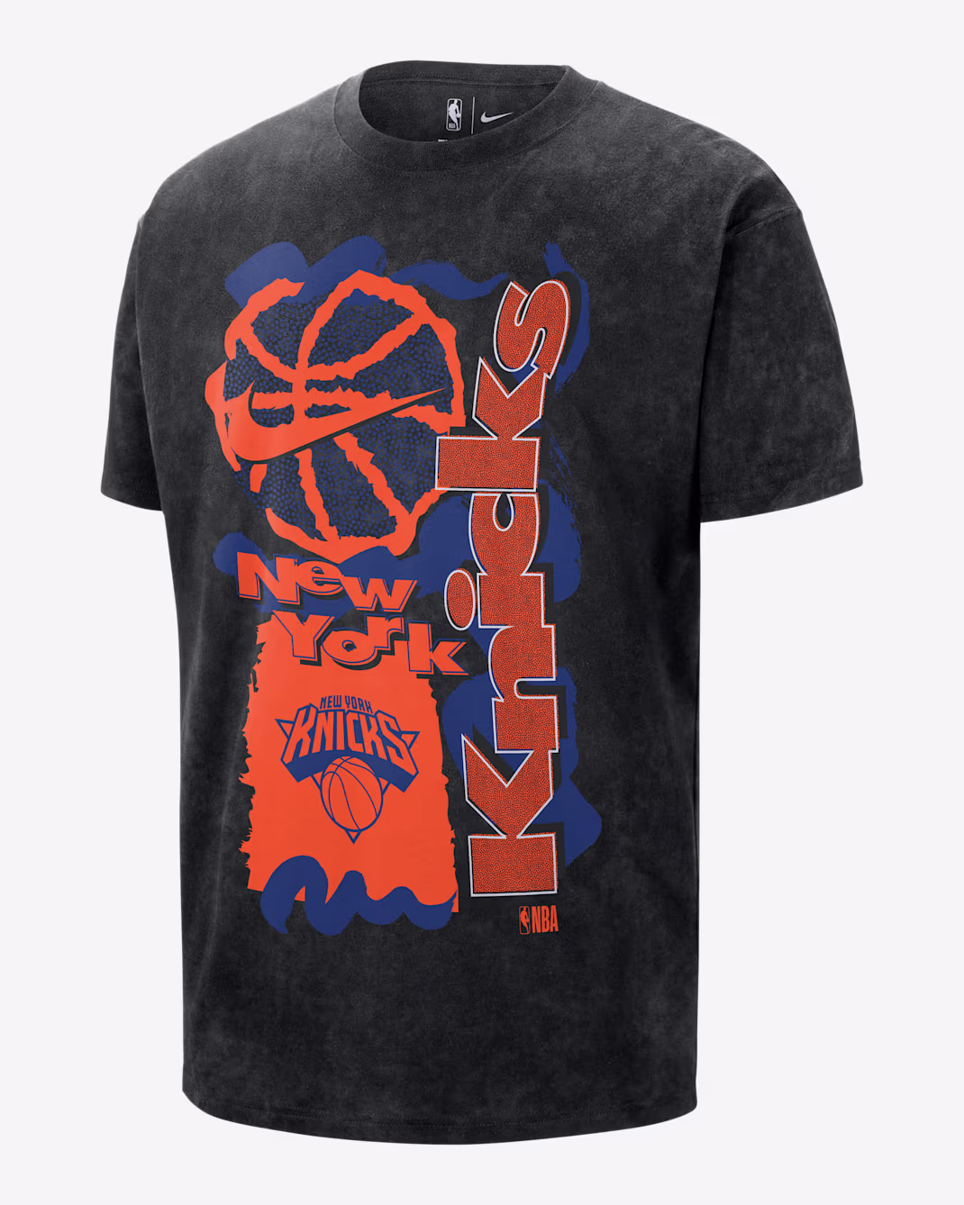 Nike-NBA-Max90-New-York-Knicks-Courtside-Tee-Black