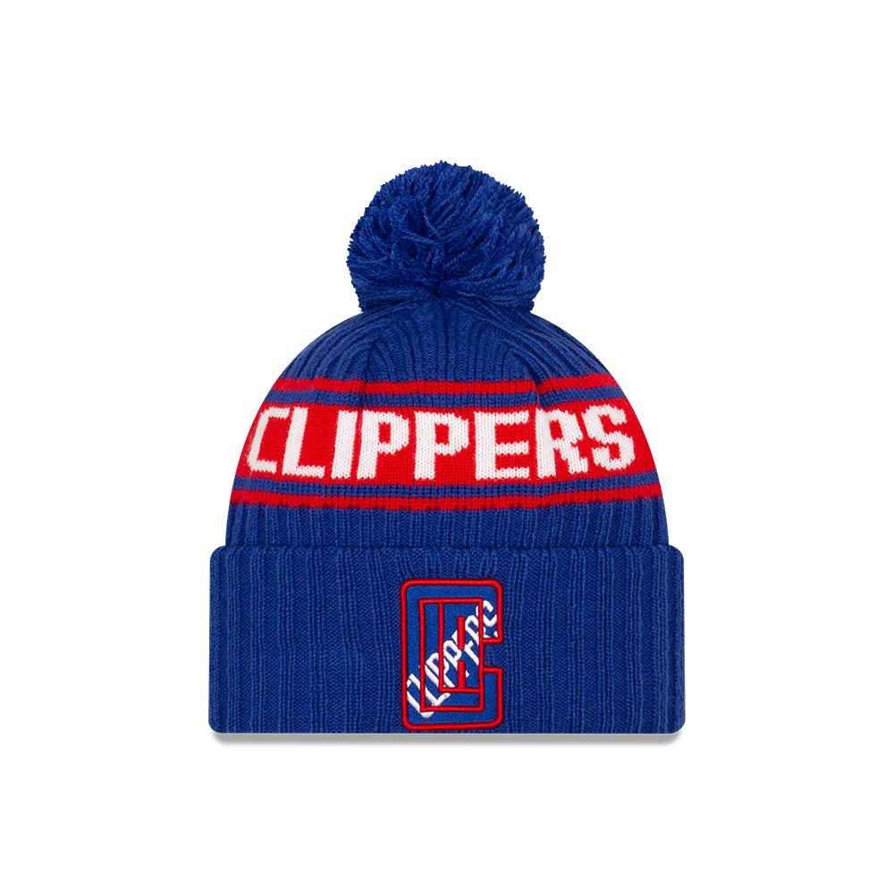 Шапка New Era Los Angeles Clippers 2021 Draft Edition Pom Knit NBA Beanie