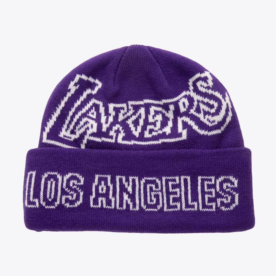 Mitchell-Ness-Purple-Los-Angeles-Lakers-Hardwood-Classics-K.O.-Knit-Vintage-Cuffed-Hat