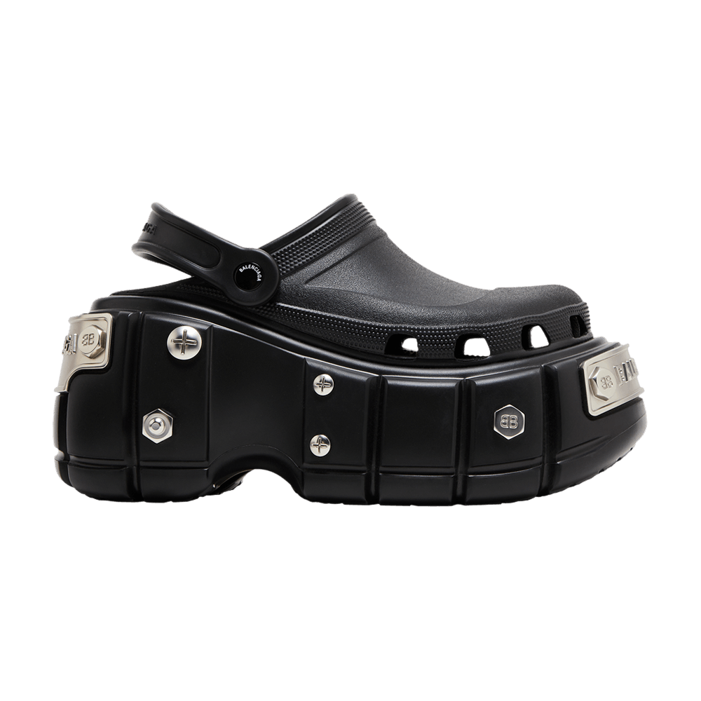 Кроссовки Crocs x Balenciaga Wmns Hardcrocs Slide 'Nero Silver'