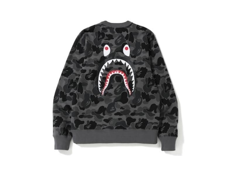 Толстовка BAPE ABC Shark Crewneck Black