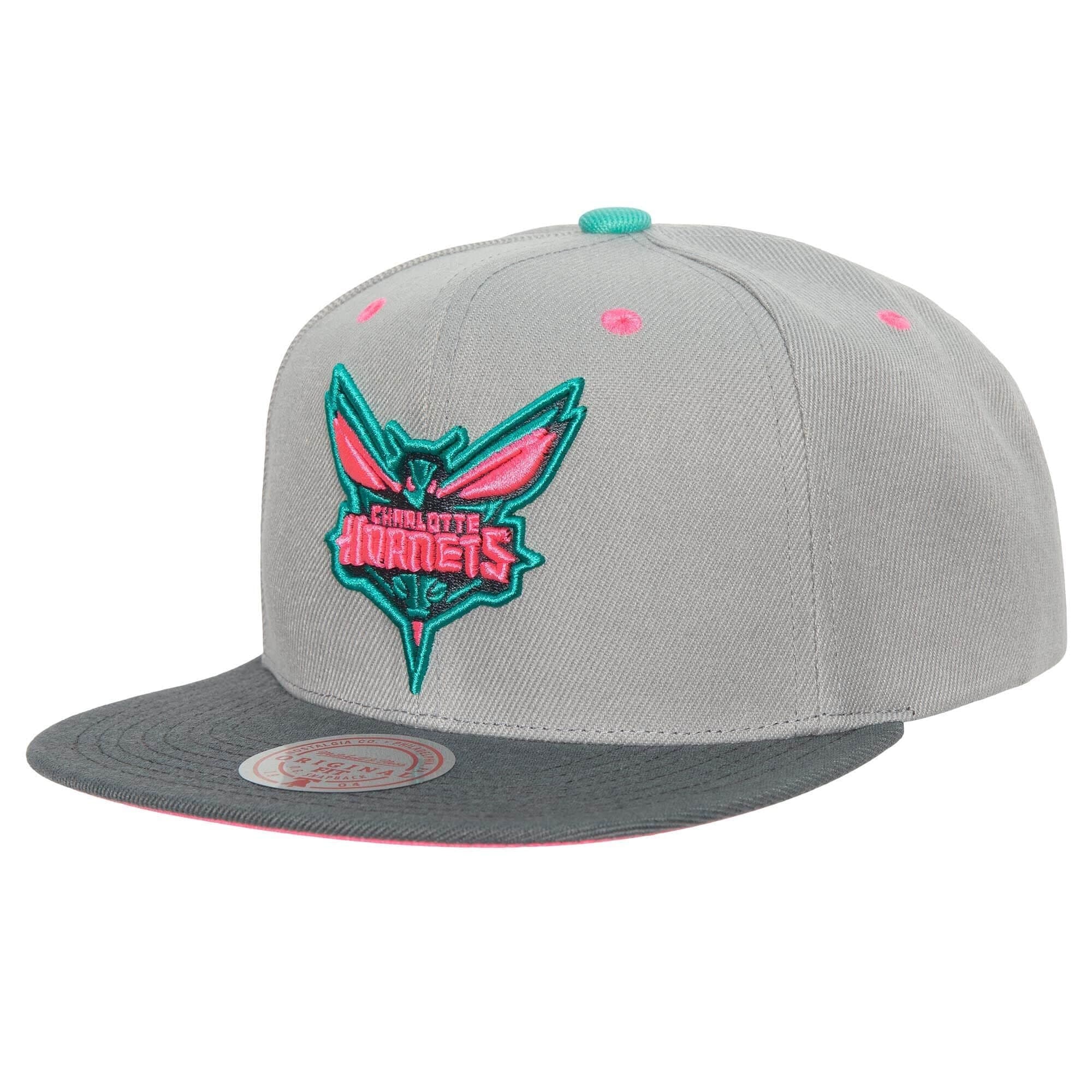 Бейсболка Mitchell & Ness Grey Wolf Mags Snapback Charlotte Hornets Hat