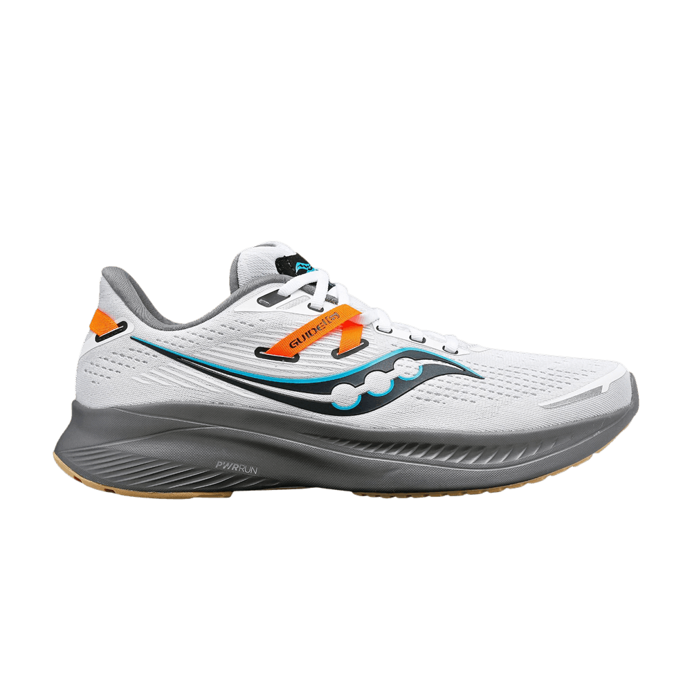 Кроссовки Saucony Guide 16 'White Orange Gravel'