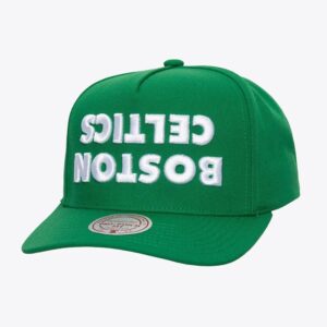 Mitchell-Ness-Kelly-Green-Boston-Celtics-Upside-Pro-Snapback-Hat-300x300