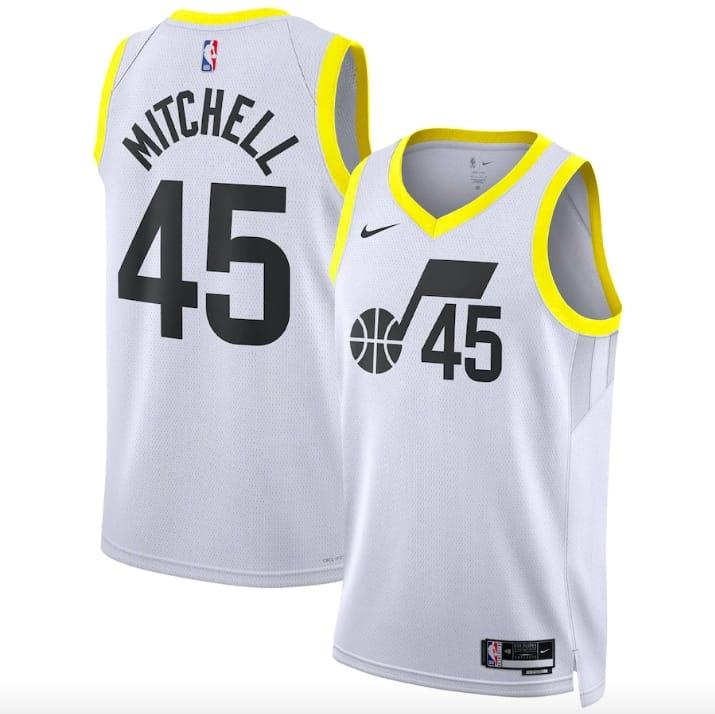 2022-23-Utah-Jazz-45-Donovan-Mitchell-Swingman-Association-White-Jersey-1