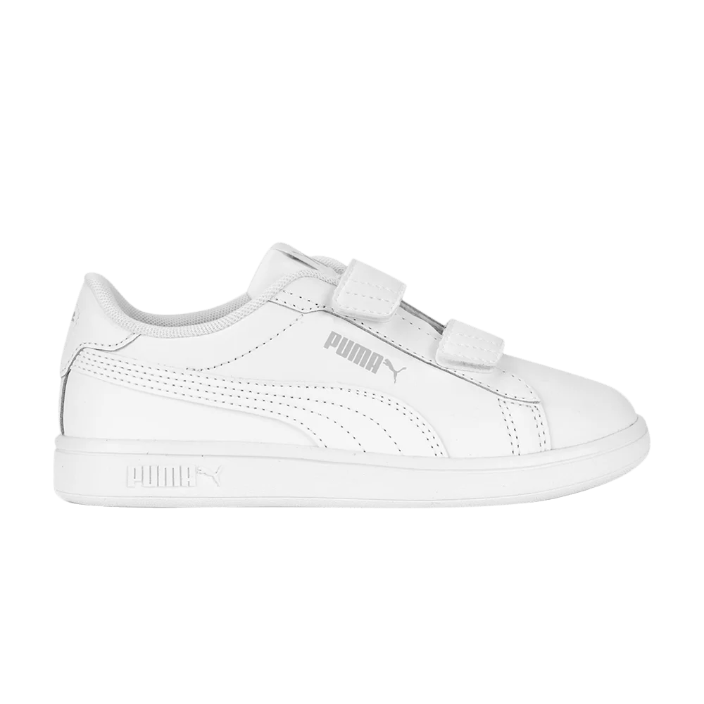 Krossovki-Puma-Smash-3.0-Leather-Velcro-Little-Kid-White