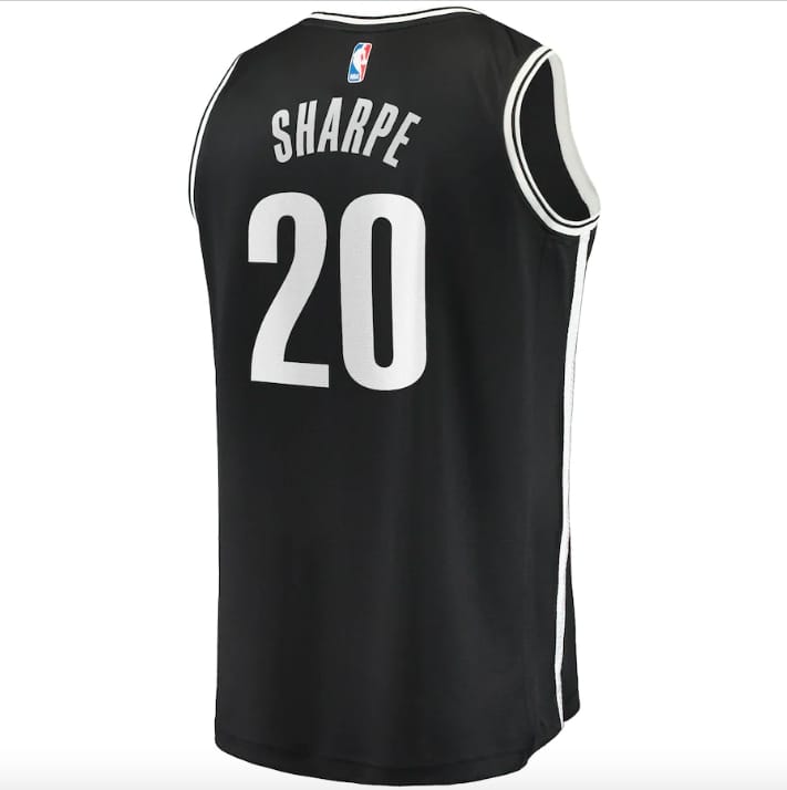 Баскетбольная джерси 2021-22 Brooklyn Nets #20 Day’Ron Sharpe Fast Break Icon Black Jersey